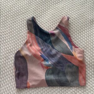 Athleta Multicolor Artistic  Sports Bra